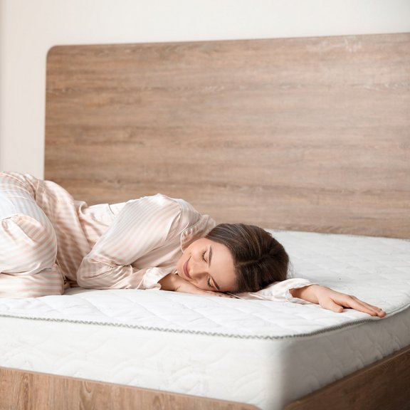 NEVEON Living Care women on mattress